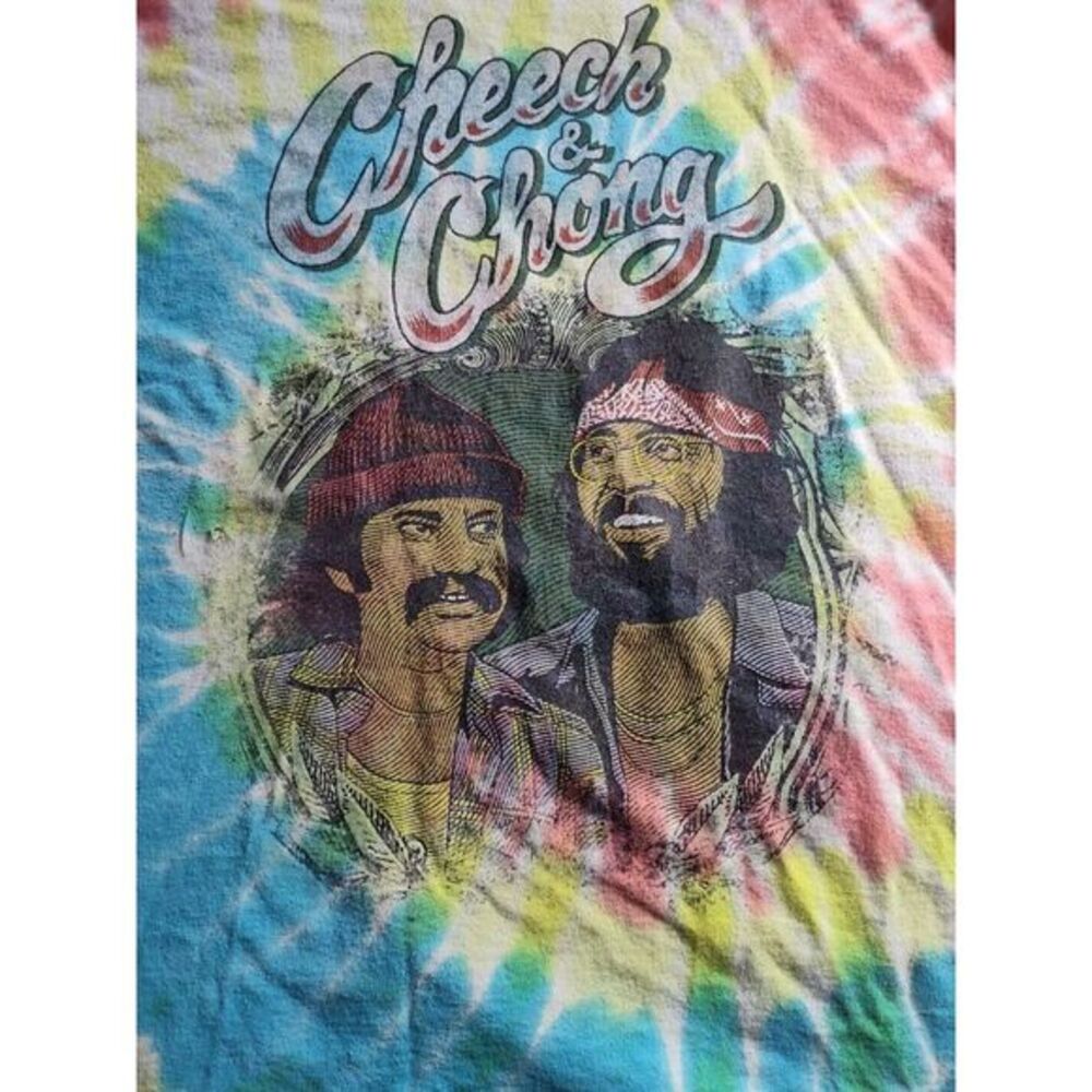 Cheech & Chong Tie Dye Retro Vintage Comedy Classic Short Sleeve Tee Shirt 794 - Picture 2 of 10